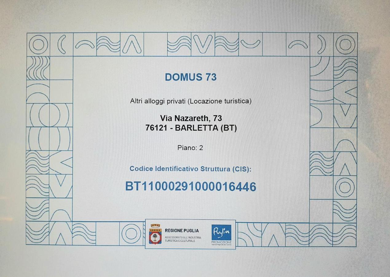 Domus 73 Apulian Holidays Barletta Eksteriør billede